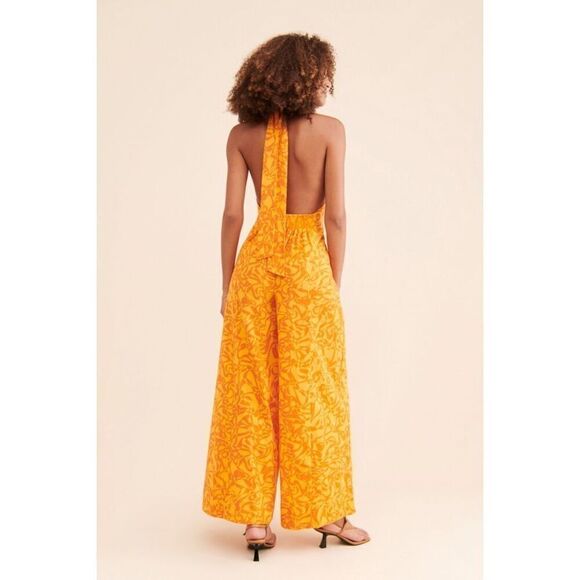 Free People Kira Wide Leg Jumpsuit Size M - Picture 4 of 6